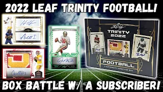 GREAT PRODUCT, BETTER PRICE! 2022 Leaf Trinity Football Hobby Box Review!