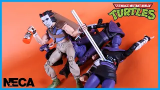 NECA Toys Teenage Mutant Ninja Turtles CARTOON CASEY JONES & FOOT SOLDIER Action Figure Review