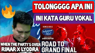 [KUPAS] DUO INTERNASIONAL | RIMAR X LYODRA WHEN THE PARTY'S OVER | Indonesian Idol 2021 (Reaction)