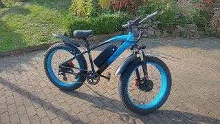 LANKELEISI MG740 PLUS Electric Bike TWO MOTOR 2000W 48V17 5AH Battery 26 4.0 Hydraulic Brake