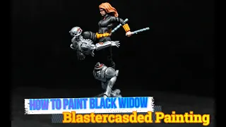 How To Paint Marvel Crisis Protocol: Black Widow From Earth's Mightiest Core Set