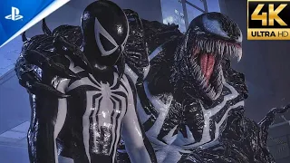 Black Anti-Venom Suit vs Venom Boss Fight (Ultimate Difficulty) - Spider-Man 2 PS5 (4K)