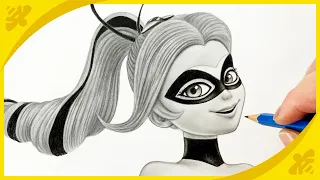 Drawing Miraculous🐞Queen bee🐝 from disney animation pencil sketch