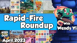 Rapid Fire Roundup August 2023 - with Wendy Yi