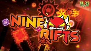 2.2 NINES CIRCLES!? | Geometry Dash - Nine Rifts 100% GAMEPLAY Online (BGames) EXTREME DEMON