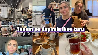 ANNEM VE DAYIMLA İKEA TURU|ANNEME ÇOK PAHALI GELDİ|NELER ALDIM⁉️KIZLARLA TATLI KAÇAMAĞI YAPTIK