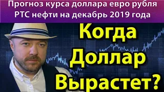 Когда доллар начнёт расти. Прогноз курса доллара рубля евро валюты ртс нефти 2019. Девальвация.