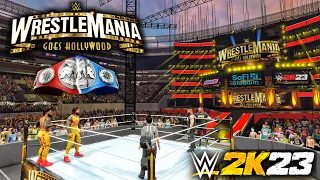 WWE 2K23: The Usos (c) vs. Kevin Owens & Sami Zayn | Undisputed WWE Tag Titles | WWE WrestleMania 39