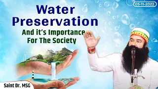 Water Preservation And Its Importance I 5th November 2022 | Saint Dr. MSG  | Live from Barnawa, UP