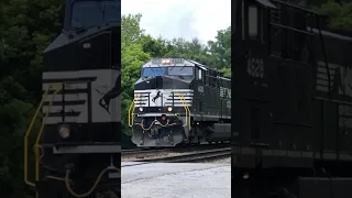 Loudest Hardest Working Locomotives In The World!  Norfolk Southern Sanding The Rails On the Hill