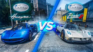 PAGANI HUAYRA vs PAGANI ZONDA R в NFS MW 2012!!!