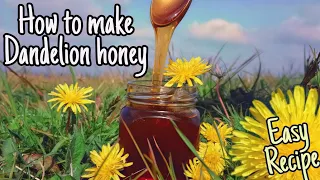 Homemade Dandelion Honey (vegan friendly honey alternative)