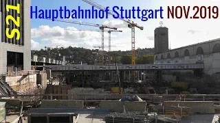 S21 Baustelle Stuttgart Hbf * November 2019 * Bonatz-Bau - construction site