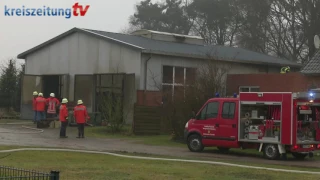 Feuerwehr-Einsatz nach Hallenbrand in Maasen