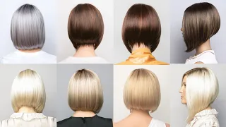 Most beautiful & Papular  straight chin length haircuts for women's #viral #trending #shorthaircut