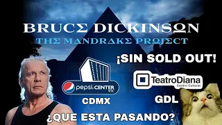 BRUCE DICKINSON sin SOLD OUT en Preventa The Mandrake Project México 2024 ¿QUE ESTA PASANDO?