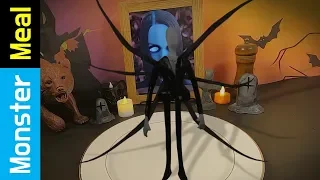 Slenderman appeared on my table. [fictional video] | Monster Meal ASMR Sounds | Kluna Tik Style