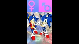 Sonic GenderSwap Edit Shorts❤️ Sonic ❤️ Super Sonic ❤️ Sonic Boom Con Genero Opuesto