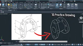 AutoCAD 3D Practice Drawing | Tamil |