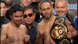 LIVE: Manny Pacquiao vs. Keith Thurman Weigh-In