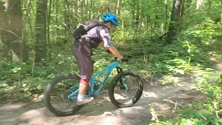 DTE Mountain Bike Trail. Fat Bikes hitting all the features. Summer of 2020