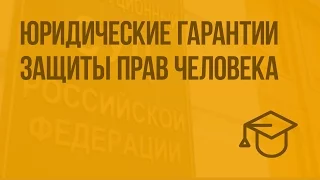 Юридические гарантии защиты прав человека. Видеоурок по обществознанию 9 класс