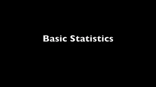 Basic Data Analysis in Spreadsheets