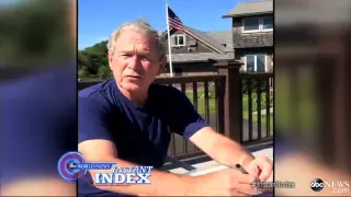 George W  Bush’s Funny Presidential ALS Ice Bucket Challenge   Dumping Bucket
