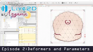 Ep2 Using Cubism, Deformers, Mesh, and Parameters to rig a head ✩ Live2d Tutorial