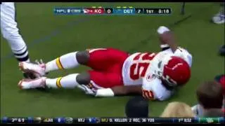 Jamaal Charles Tears his ACL While Playing Against the Detroit Lions