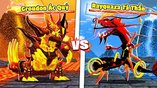 CHÚ 9 VÀ SAIKY ĐẬP 1000🎁LUCKY BLOCK ĐỊA NGỤC😈RAYQUAZA TÀ THẦN ĐẤU VỚI GROUDON ÁC QUỶ😱!!