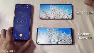 Mi 11 Lite Vs Realme Narzo 30 Battery Drain Test - 100 To 0% [ 4k Video Playback ]