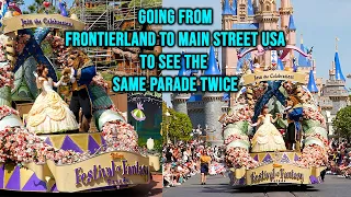 Festival of Fantasy Parade from Frontierland to Main Street USA 4K Walt Disney World 2024 03 10