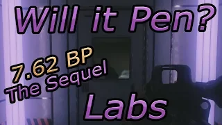 Will it Pen?! Part 2.) LABS 7.62x39 BP Tarkov Ballistics testing.