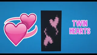 Banner design ideas: How to make TWIN HEARTS banner in Minecraft!