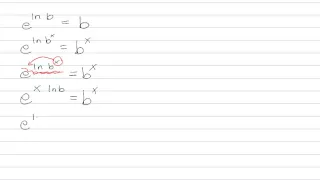 Expressing an Exponential in Base e