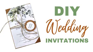 DIY Wedding Invitations On A Budget | EASY DIY INVITATIONS