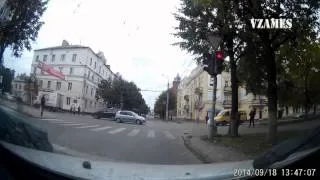 Видео аварии в Йошкар Оле 18 09 2014