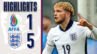 Azerbaijan U21 1-5 England U21 | Archie Gray Scores On Debut! | Highlights