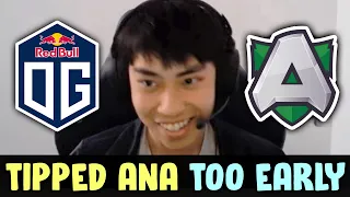 OG vs Alliance — Tipped Ana TOO EARLY