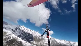 На параплане в большие горы, Бир, Гималаи, Индия/ Flight to the big mountains by paraglide. Bir