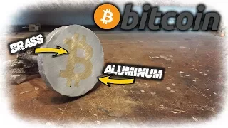 Casting Brass Aluminum Bitcoin 2017 Medallion