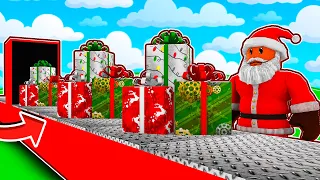 Santa Building His Christmas Tycoon Factory in Roblox