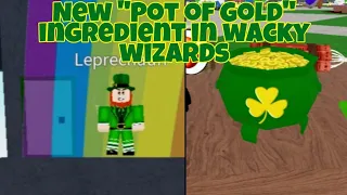 How To Unlock "POT OF GOLD" Ingredient in Wacky Wizards New Update! | Roblox