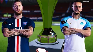 PSG vs Marseille | Trophee des Champions Final | All Goals HD | PES 2021 Gameplay