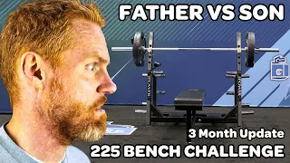 Father vs Son Bench Press Challenge!! - 3 Month Update