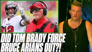 Conspiracy Says Tom Brady Forced Bruce Arians To Step Down As Head Coach?! Pat McAfee Reacts