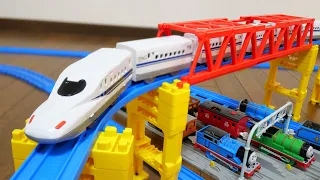 Plarail JR Shinkansen N700 series connected vehicle & depot rail set ☆ Thomas ＆ Friends, JR train