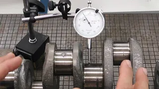 CRANKSHAFT runout, out of round, taper. How to measure it all.