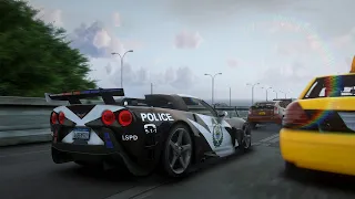 GTA 5 Chevrolet Corvette Cross Police Car — Photorealistic Graphics — Liberty City Remix